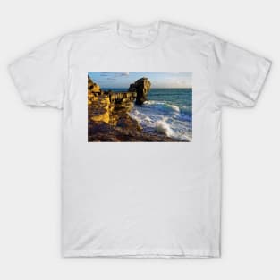 Pulpit Rock and stormy seas T-Shirt